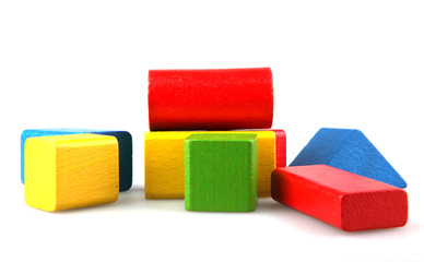 Wooden building blocks