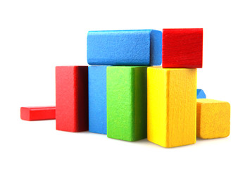 Wooden building blocks
