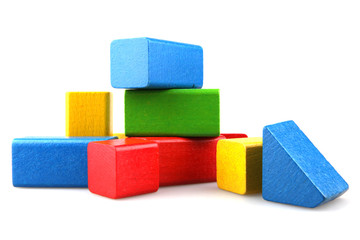 Wooden building blocks