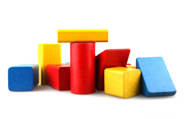 Wooden building blocks