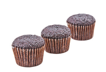 3 pieces of tiny brownies