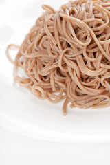 plate of buckwheat  noodles