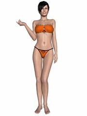 Fototapeta premium Sexy woman with sexy underwear