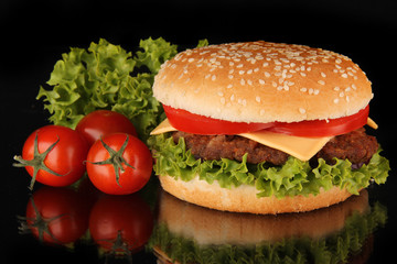 Tasty hamburger