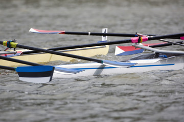 Rowing boat collision