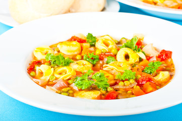 Hearty pasta soup