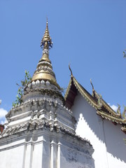 Chedi of Buddhist temple Wat usaikum in Chiangmai, Thailand