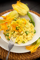 risotto ai fiori di zucca
