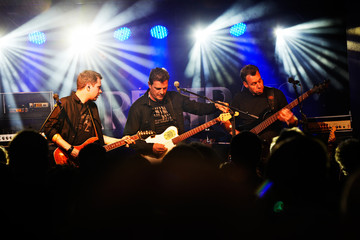 rock band on the stage
