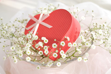 赤いハートの贈り物