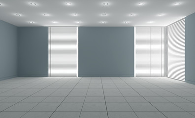 Interno vuoto con finestra