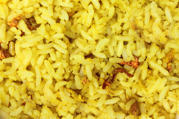 Fried rice close up