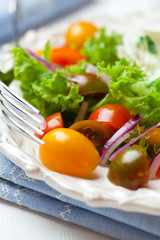 Mixed cherry tomato salad