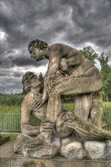 Fototapeta na wymiar Skulptur Kollonaden Potsdam