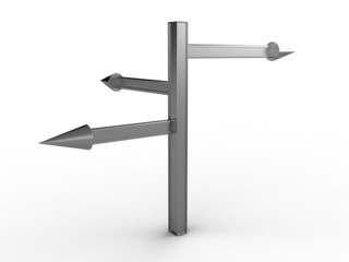 Metal pointer on a white background №4