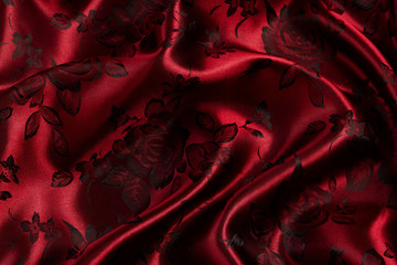 Red satin background