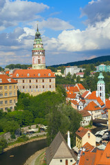 View of the Cesky Krumlov (Czech Republic, Eastern Europe)
