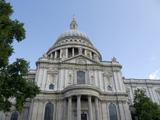 Fototapeta na wymiar Kościół Świętego Pawła w Londynie w Anglii