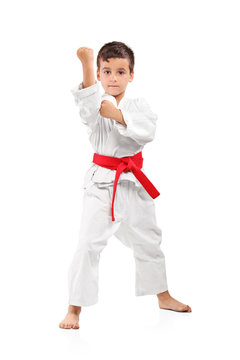 A Karate Kid Posing