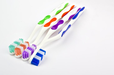 colored tooth brush