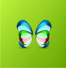 Vector butterfly background