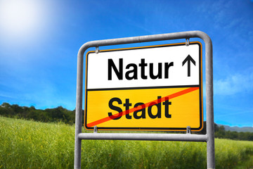 Obraz premium Natur Stadt