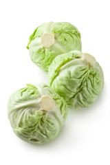 Three white cabbages