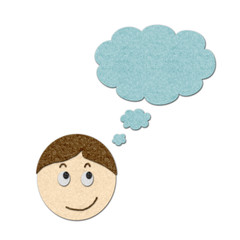 Illustration of a young man dreaming