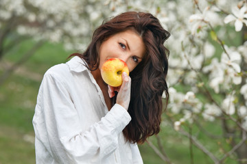 woman  in nature