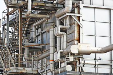 Industrial building, Steel pipelines