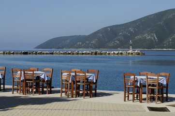 tipica taverna sul mare a Lefkada