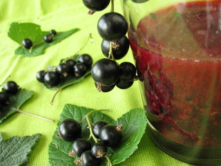 Smoothie aus schwarzen Johannisbeeren