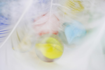 天使の羽とビー玉