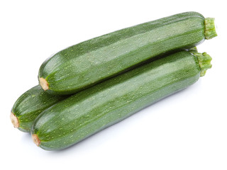 zucchini courgette isolated on white