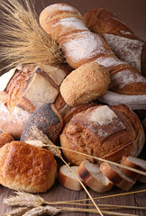 assortment of bread