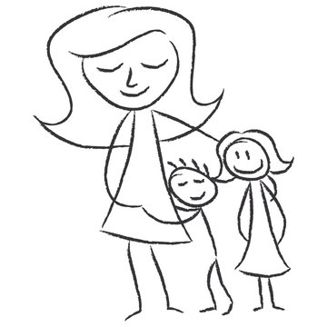 Mutter mit Kindern