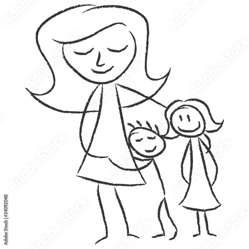 &quot;Mutter mit Kindern&quot; Stockfotos und lizenzfreie Vektoren auf Fotolia
