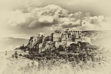 Deurstickers vintage akropolis © refresh(PIX)