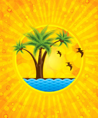 Yellow summer background