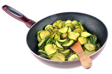 Poêlée de courgettes balsamiques