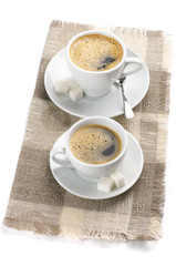 Two cups of coffee