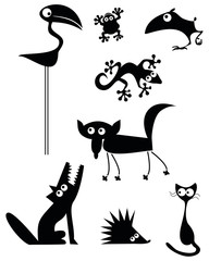 Animal Silhouettes © abeadev