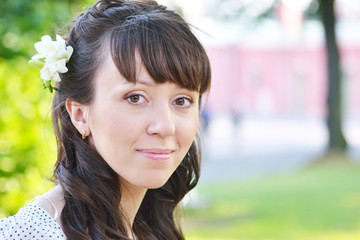 Portrait of young beautiful girl