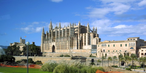 Fototapeta na wymiar Palma, Illes Balears, EspañaIles Baleares, Kathedrale