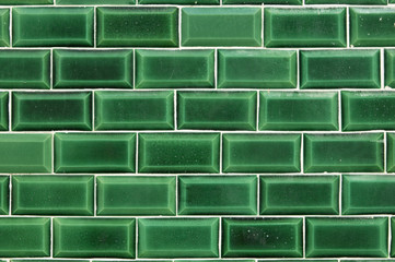 Green decorative tile