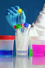 Laboratory test tubes