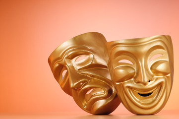 Masks with the theatre concept