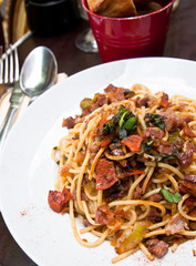 Italian meat sauce noodles