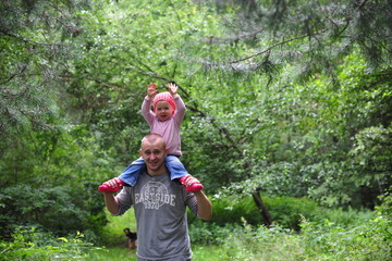 father with his baby daughter