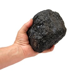 Naklejka premium Bloc de charbon